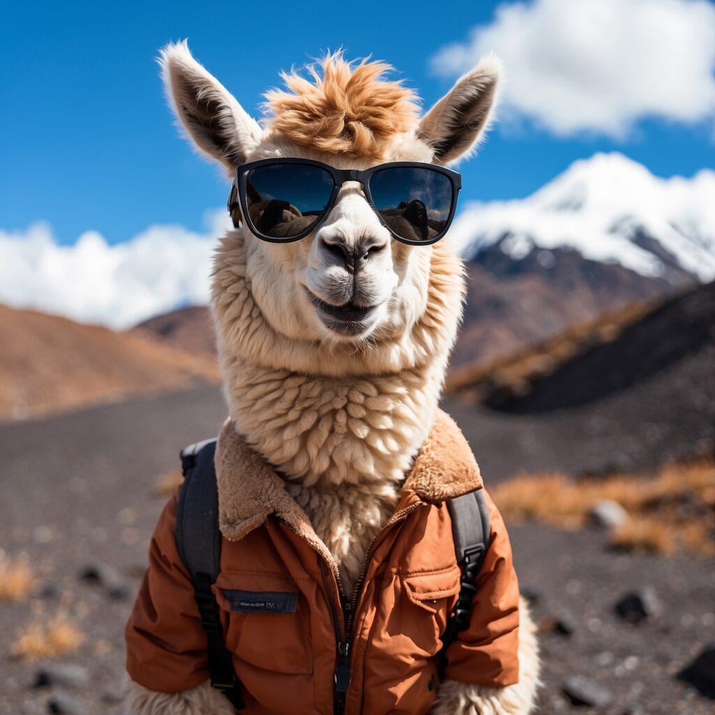 Llama en los Ilinizas